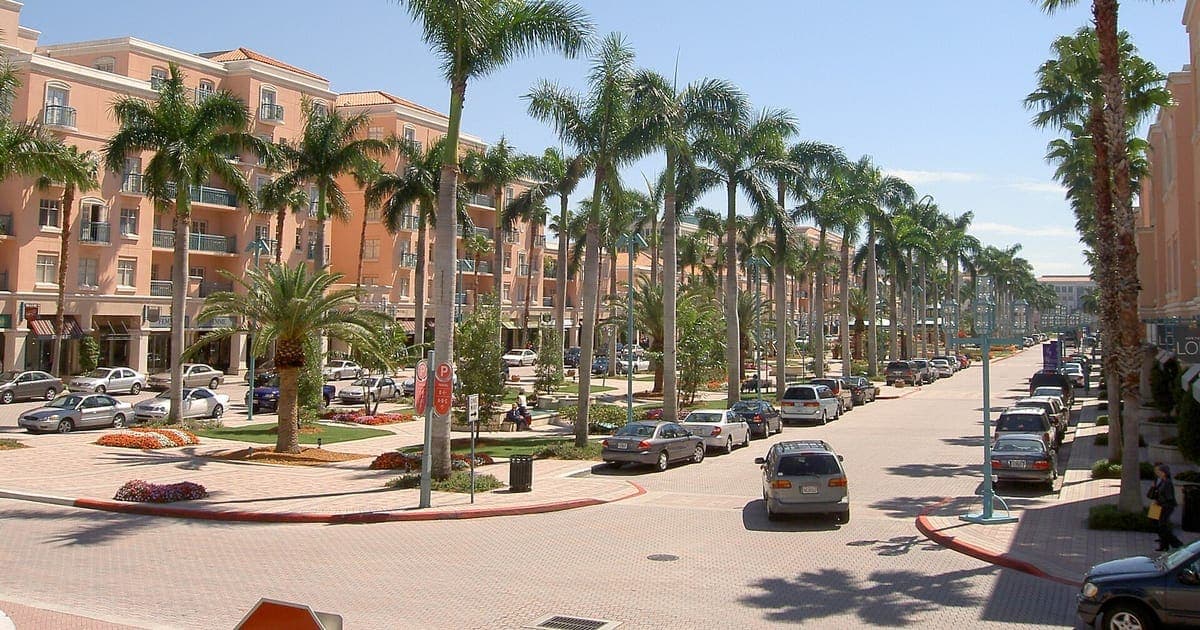 Mizner Park in Boca Raton, Florida
