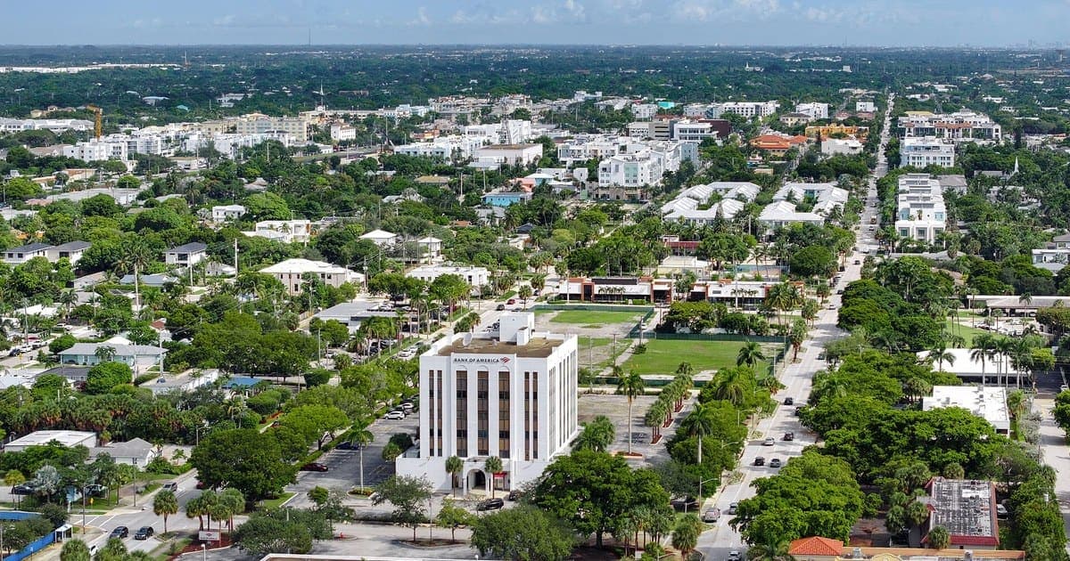 Aerial view of Delray Beach, Florida