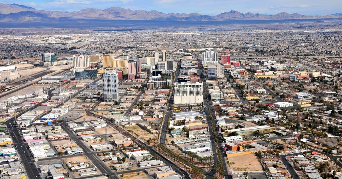 Aerial view of Las Vegas, Nevada