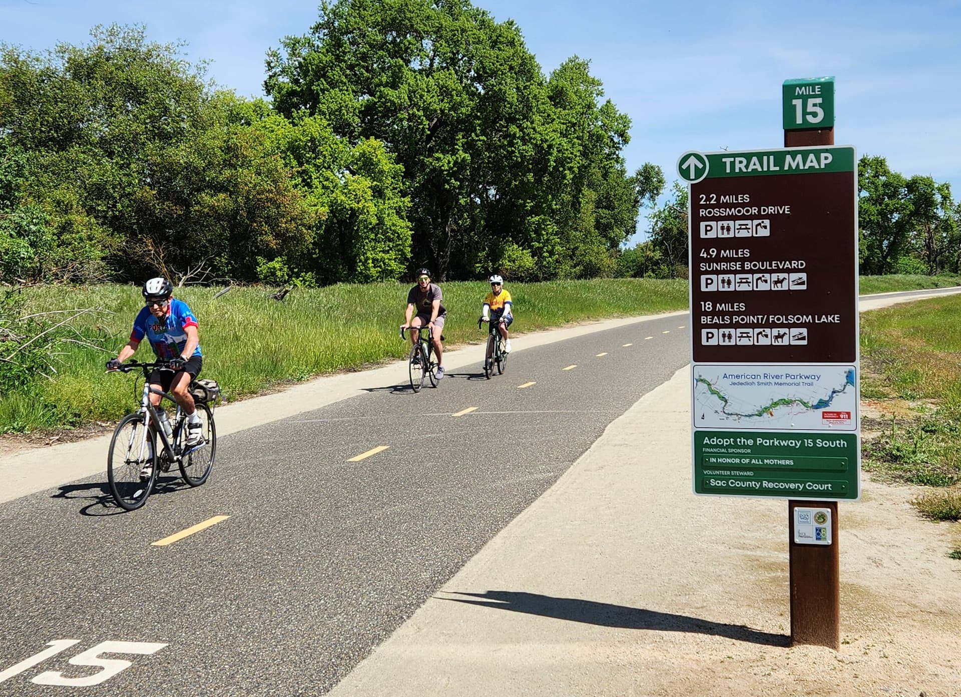 Bike or stroll the American River Parkway in Sacramento, CA
