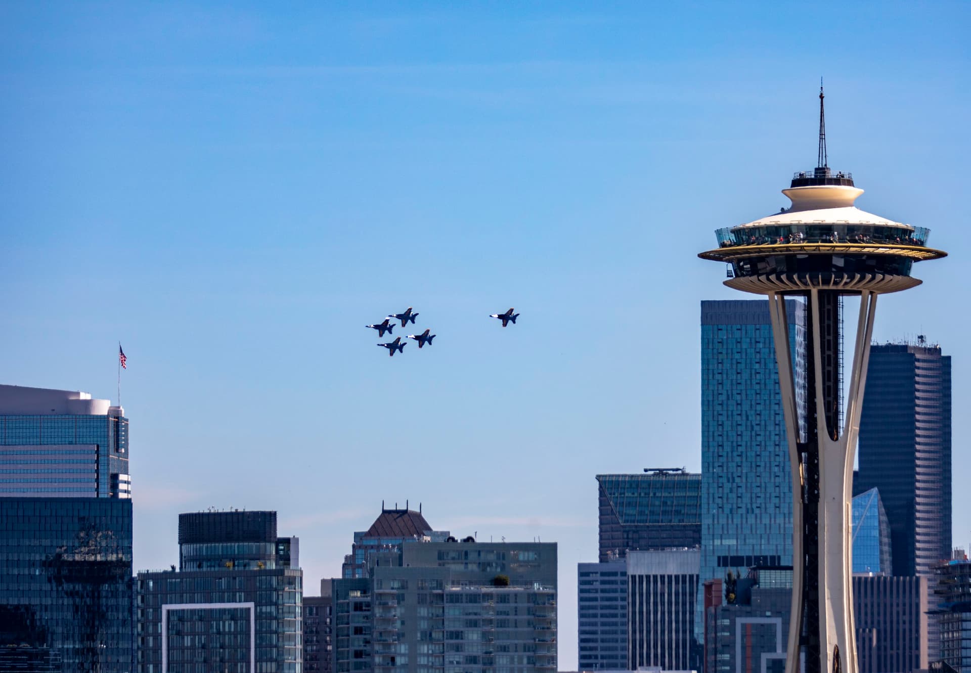 Seafair Weekend and the Blue Angels air show in Seattle, WA